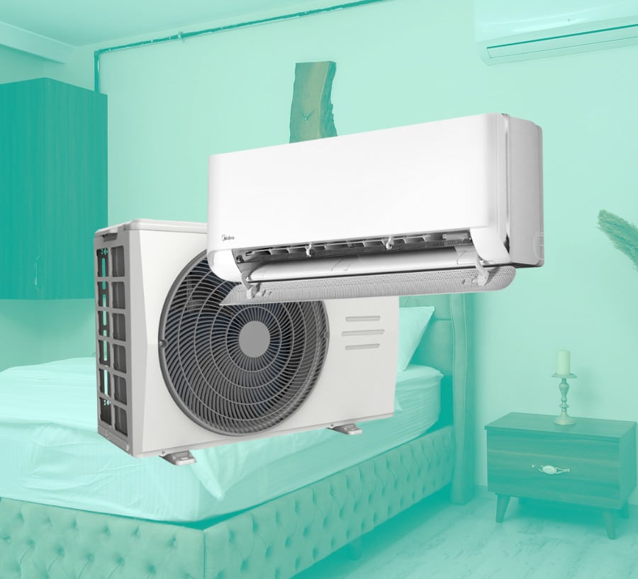 midea breezeless e air conditioning install